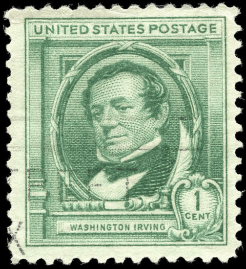 United States #859 (1940) - Washington Irving