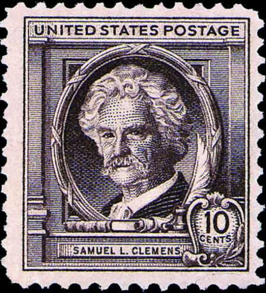 # 863 - 1940 Famous Americans: 10c Samuel L. Clemens