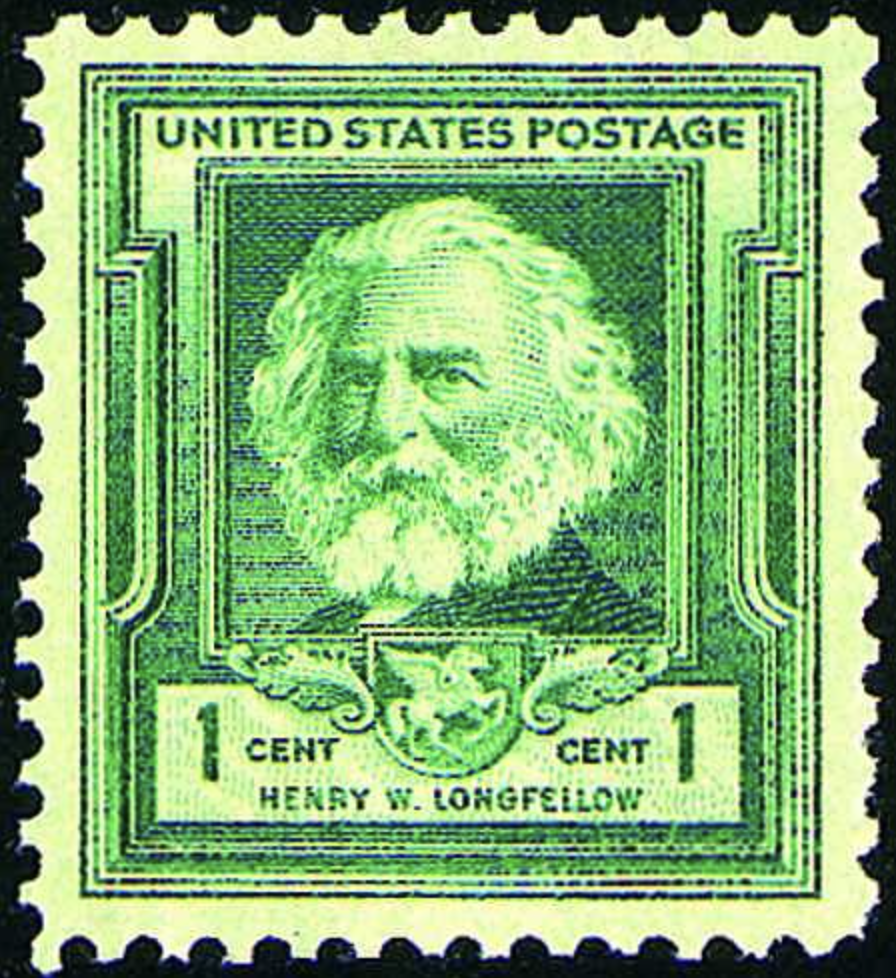 United States #864 (1940) - Henry Wadsworth Longfellow