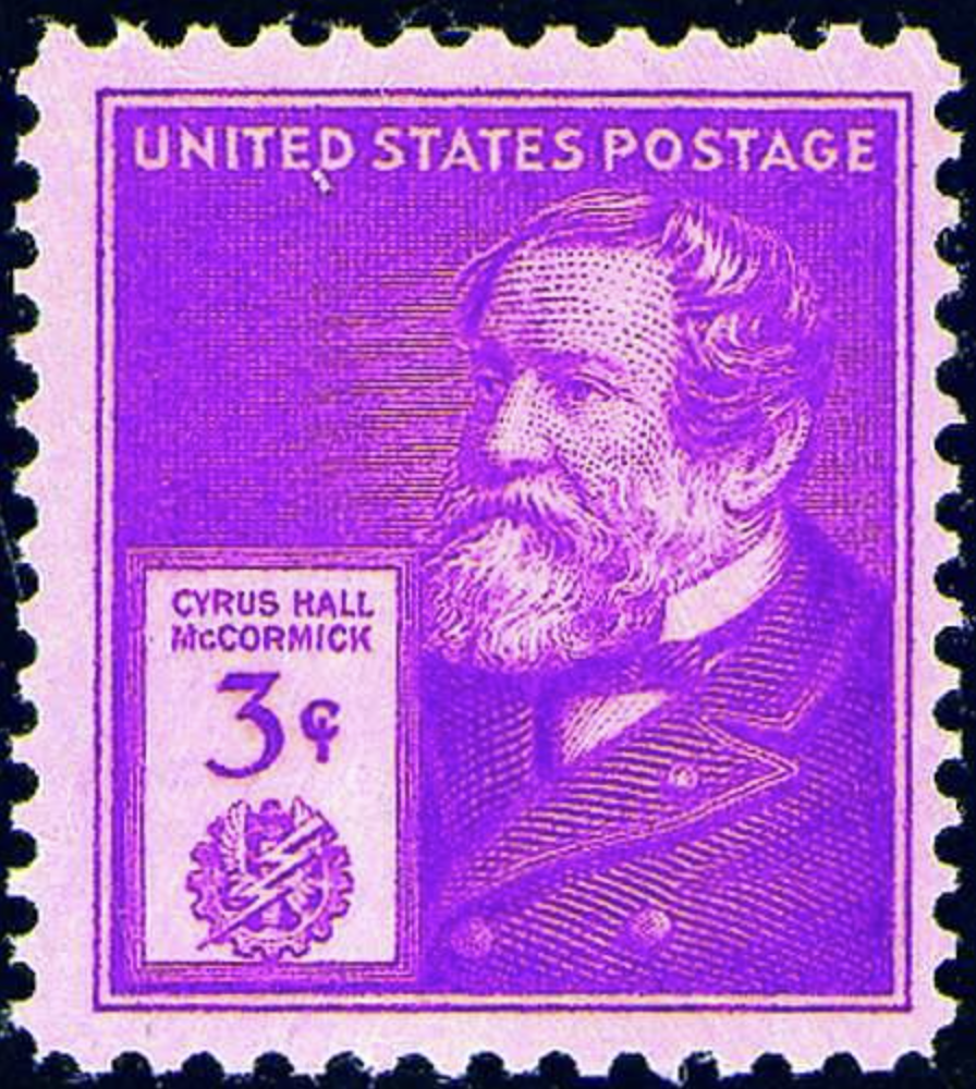 # 891 - 3¢ Cyrus Hall McCormick - Inventor